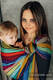 Ringsling, Broken twill Weave (100% cotton), with gathered shoulder - CAROUSEL OF COLORS - standard 1.8m (grade B) #babywearing