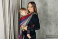 Baby Sling, Broken Twill Weave, (100% cotton) - CAROUSEL OF COLORS - size M #babywearing