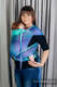 WRAP-TAI portabebé Mini con capucha/ jacquard sarga/100% algodón/ PEACOCK’S TAIL - FANTASY #babywearing