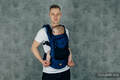 LennyGo Mochila ergonómica de malla Línea Básica - COBALT -  talla bebé, tejido Herringbone, 86% algodón, 14% poliéster #babywearing