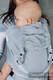 Porte-bébé LennyHybrid Half Buclke, taille standard, tissage herringbone, 100% coton - BASIC LINE LITTLE HERRINGBONE GRIS #babywearing