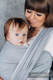 Baby Sling, Herringbone Weave (100% cotton) - LITTLE HERRINGBONE GREY - size S #babywearing