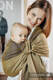 Sling, jacquard (100 % coton) - avec épaule sans plis - LITTLE LOVE - GOLDEN DUO - standard 1.8m #babywearing