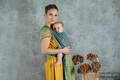 Baby Wrap, Jacquard Weave (100% cotton) - ENCHANTED NOOK - IN BLOOM - size M #babywearing