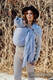 Żakardowa chusta kółkowa do noszenia dzieci, 64% Bawełna 36% Jedwab, ramię bez zakładek - LITTLELOVE - DESTINY - standard 1.8m #babywearing