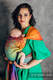 Mochila LennyHybrid Half Buckle, talla estándar, tejido jaqurad 100% algodón - RAINBOW WILD SOUL #babywearing