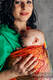 Żakardowa chusta do noszenia dzieci, 100% bawełna - TĘCZOWY WOLNY DUCH - rozmiar L #babywearing