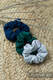 Scrunchie - lot de 3 - COBALT, EMERALD, LITTLE HERRINGBONE GREY #babywearing