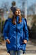 Manteau de portage - Softshell - Bleu - taille M #babywearing