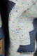 Baby Wrap, Jacquard Weave, (44% noil silk, 31% combed cotton, 25% mulberry silk) - EXPERIMENT no. 2 - size M #babywearing