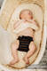 Wollüberhose - Brown & Black Stripes - NB #babywearing