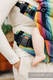 Nosidełko LennyUpGrade  z tkaniny żakardowej (79% bawełna, 21% len), rozmiar standard - LINEN PARADISO #babywearing