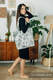 Torba na ramię z materiału chustowego, (100% bawełna) -  HERBARIUM Z OGRODU ROUNDHAY - rozmiar uniwersalny 37cm x 37cm #babywearing