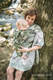 Mochila LennyHybrid Half Buckle, talla estándar, tejido jaqurad 100% lino - VIRIDIFLORA - KHAKI #babywearing