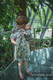 Sling, jacquard (100% lin) - avec épaule sans plis - VIRIDIFLORA - KHAKI - standard 1.8m #babywearing