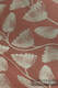Nosidło Klamrowe ONBUHIMO  z tkaniny żakardowej (100% len), rozmiar Standard - VIRIDIFLORA - CORAL PINK  #babywearing