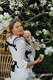 LennyGo Ergonomic Carrier, Baby Size, jacquard weave 100% linen - LOTUS - NATURAL  #babywearing