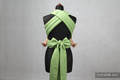 MEI-TAI carrier Mini, diamond weave - 100% cotton - with hood, Green Diamond #babywearing