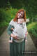 Porte-bébé LennyHybrid Half Buclke, taille standard, jacquard, 100% lin - ENCHANTED NOOK - WILD NATURE #babywearing