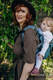 Lenny Buckle Onbuhimo baby carrier, toddler size, jacquard weave (100% linen) - ENCHANTED NOOK - DAYFLOWER #babywearing