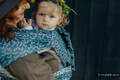 Mochila LennyHybrid Half Buckle, talla estándar, tejido jaqurad 100% lino - ENCHANTED NOOK - DAYFLOWER #babywearing