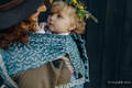 Porte-bébé LennyHybrid Half Buclke, taille standard, jacquard, 100% lin - ENCHANTED NOOK - DAYFLOWER #babywearing