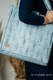 Shoulder bag made of wrap fabric (100% cotton) - DECO - PLATINUM BLUE - standard size 37cmx37cm #babywearing