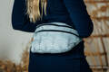 Waist Bag made of woven fabric, size large (100% cotton) - DECO - PLATINUM BLUE #babywearing