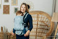 LennyUpGrade Carrier, Standard Size, jacquard weave 100% cotton - DECO - PLATINUM BLUE #babywearing