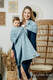 Chusta kółkowa, splot żakardowy, ramię bez zakładek (100% bawełna) - DECO - PLATINUM BLUE - standard 1.8m #babywearing