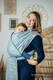 Żakardowa chusta do noszenia dzieci, bawełna - DECO - PALTINUM BLUE - rozmiar M #babywearing