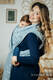 Baby Wrap, Jacquard Weave (100% cotton) - DECO - PALTINUM BLUE - size L #babywearing