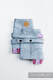 Drool Pads & Reach Straps Set, (60% cotton, 40% polyester) - DECO - PLATINUM BLUE #babywearing