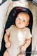 Wkładka antypotowa do gondoli - PAWI OGON - CZARNY OPAL (z wełną merino. jedwabiem i kaszmirem) #babywearing