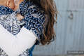 Żakardowa chusta kółkowa do noszenia dzieci, splot kieszonkowy, ramię bez zakładek, (61% bawełna, 39% jedwab tussah) - LOTOS - HARMONIA EDYCJA LIMITOWANA - standard 1.8m #babywearing
