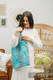 Sac à bandoulière en retailles d’écharpes (100 % coton) - WILD WINE - ALLURE  #babywearing