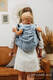 Lenny Buckle Onbuhimo, preschool size, jacquard weave (100% cotton) - DECO - PLATINUM BLUE #babywearing