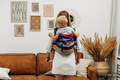 Nosidło Klamrowe ONBUHIMO z tkaniny skośno-krzyżowej (100% bawełna), rozmiar Preschool - KARUZELA BARW #babywearing