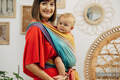 Chusta do noszenia dzieci, tkana splotem skośno-krzyżowym (100% bawełna) - PASTELS - rozmiar XS #babywearing