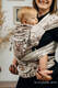 Porte-bébé LennyHybrid Half Buclke, taille standard, jacquard, 100% coton - SYMPHONY CREAM & BROWN #babywearing