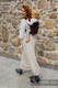 Nosidło Klamrowe ONBUHIMO  z tkaniny żakardowej (61% Bawełna, 39% Jedwab Tussah), rozmiar Standard - BIG LOVE - AUBURN #babywearing