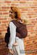 Fular, tejido jacquard (61% algodón, 39% seda tusor) - BIG LOVE - AUBURN - talla XS #babywearing