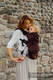 Mochila LennyUpGrade, talla estándar, tejido jaquard (61% algodón, 39% seda tusor) - BIG LOVE - AUBURN #babywearing