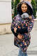 Chaqueta asimétrica con capucha - Vintage Flowers - talla 3XL (87% algodón, 10% elastano, 3% poliéster) #babywearing