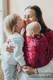 Żakardowa chusta do noszenia dzieci, (38% wełna merino, 34% jedwab noil, 28% bawełna czesana) - EKSPERYMENT nr 17 - rozmiar XS #babywearing