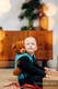 Porte-bébé pour poupée fait de tissu tissé, 100 % coton - TANGLED - BLUE REED #babywearing