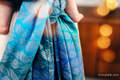 Écharpe, jacquard (100% coton) - TANGLED - BLUE REED - taille XL #babywearing