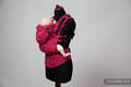 Ergonomic Carrier, Baby Size, jacquard weave 100% cotton - CATS PURPLE & RED #babywearing