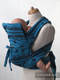 Mei Tai carrier Mini with hood/ jacquard twill / 100% cotton / Divine Lace, Reverse #babywearing