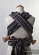 MEI-TAI carrier Toddler, jacquard weave - 60% cotton 40% linen - with hood, GLAMOROUS LINEN LACE #babywearing